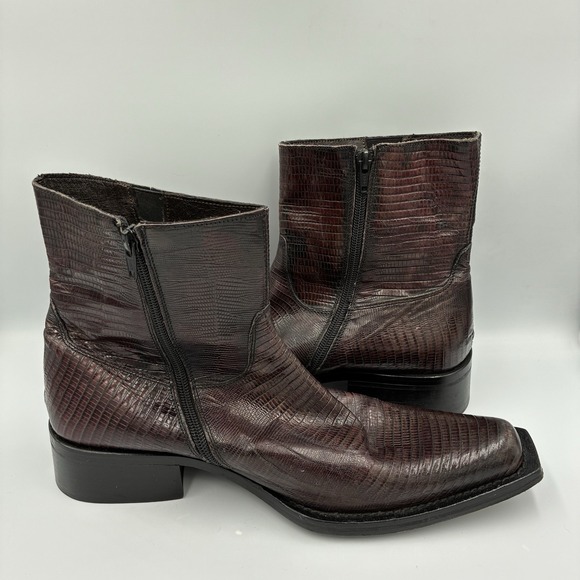 Nex technical Men\'s Italian Alligator Print Leather Boots‎ EU Size 43 US Size 10 main image 4